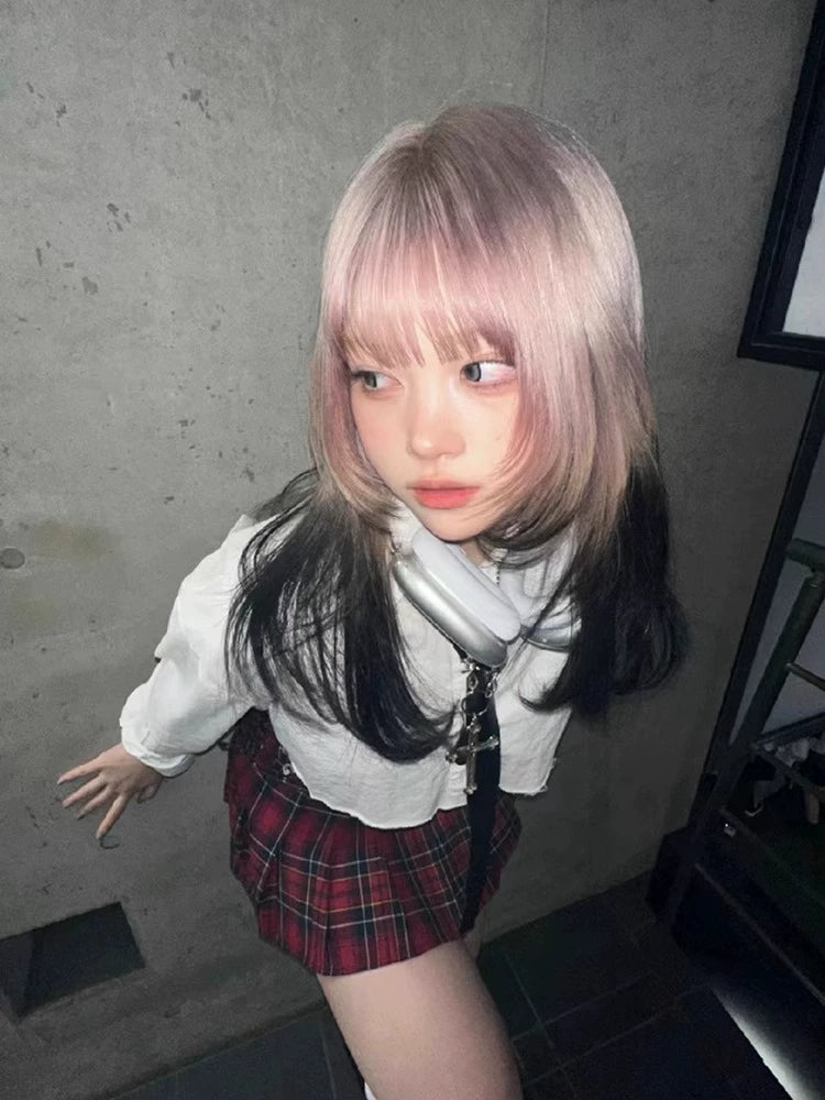 Shibuya Hottie Purple Gray Gradient Wig AP317