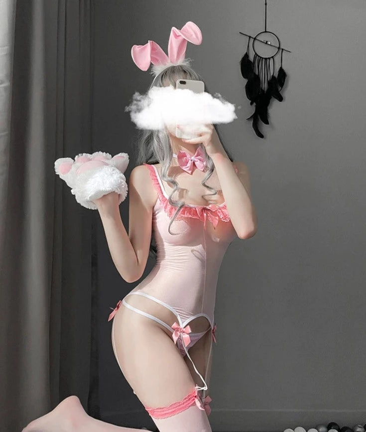 Soft girl bunny suit A41102