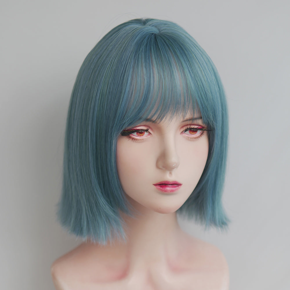 Blue Wolf Tail Mullet Wig A40658