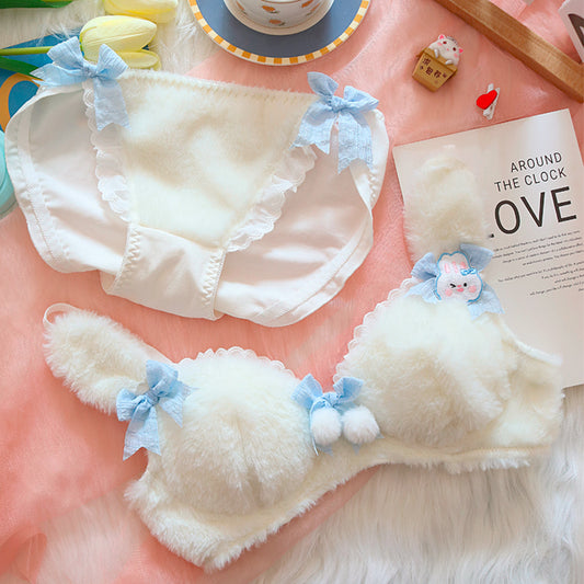 Milk Rabbit~Cute Plush Underwear Set A41230