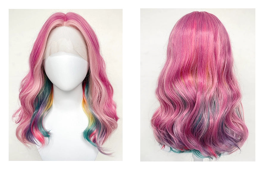 Pink Highlighted Dopamine Wig A41191