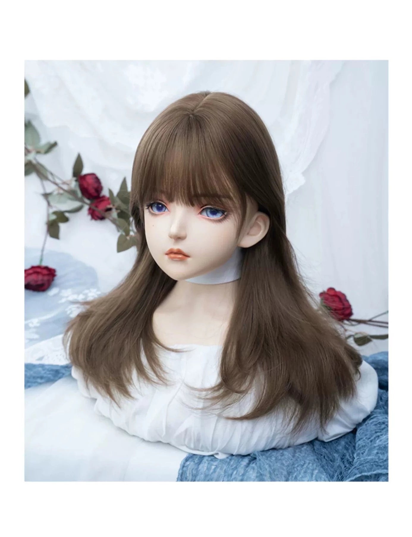 Honey tea Lolita long curly hair A41112