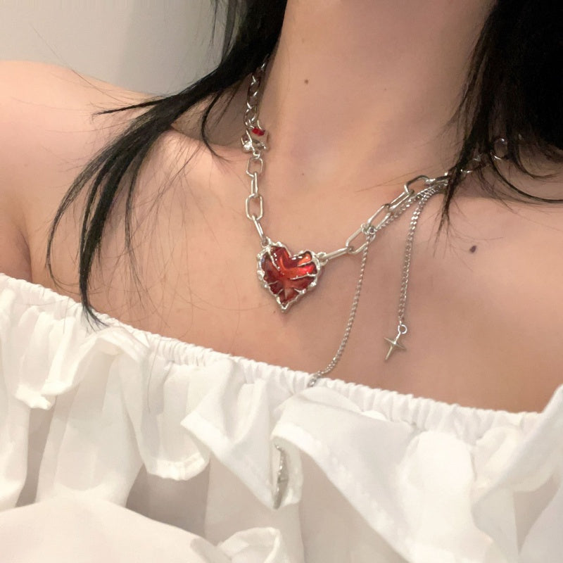 Millennium Hot Girl Glaze Love Paw Necklace A41001