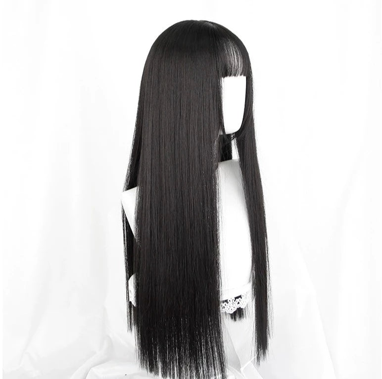 Natural black comic wig A41195