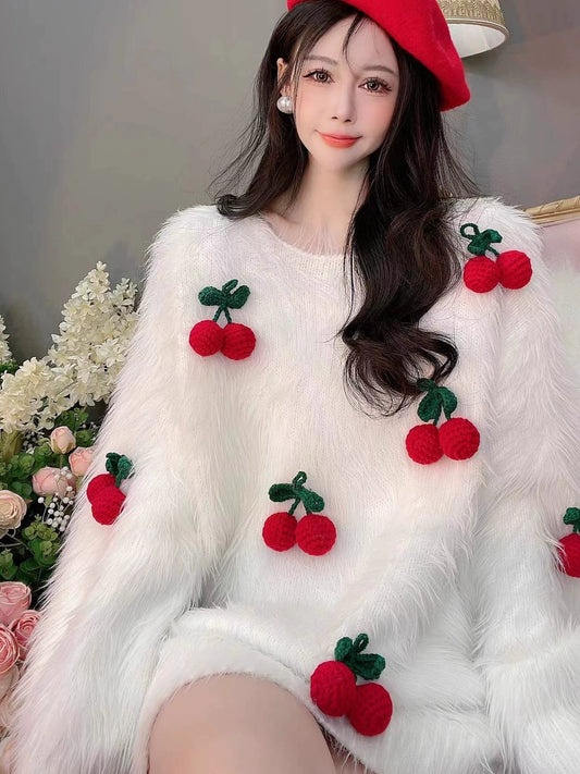 Cherry mink sweater A41290
