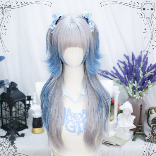 Lolita "blues" long curly hair A41235