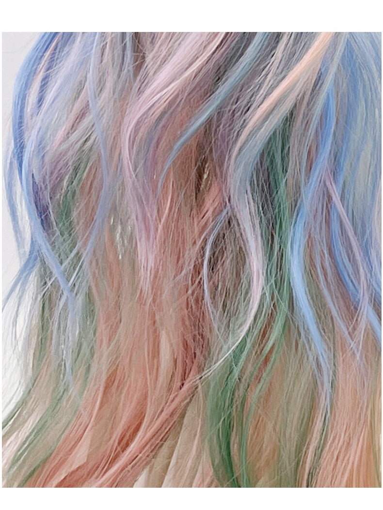 Paris Painted Rainbow Ice Cream Wig A40724