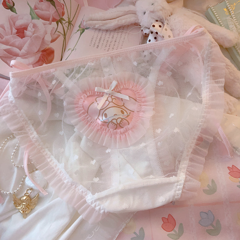 Sweet Mesh Lace Panties A40662