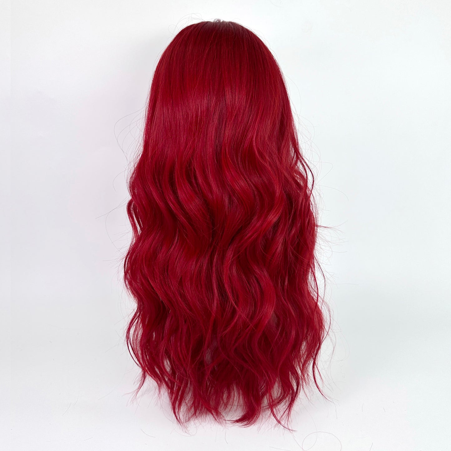 Raspberry red lolita long curly hair A40742