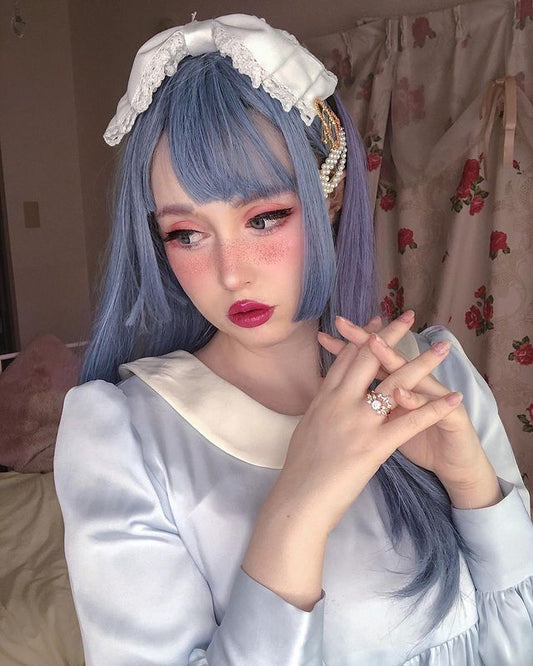 Mermaid Jiheny Blue Lolita Wig A10909