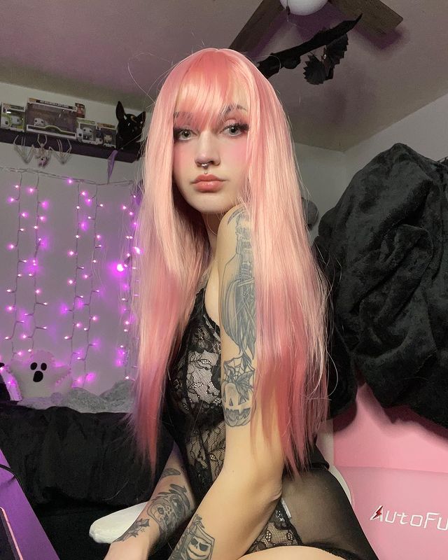 Sakura pink goddess wig A10722
