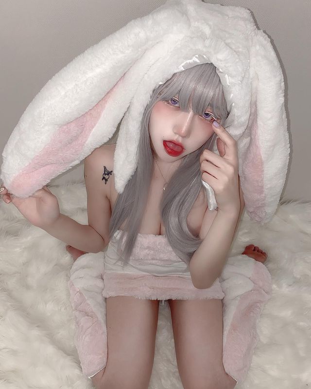 Warm and cute cute bunny uniform temptation A20216