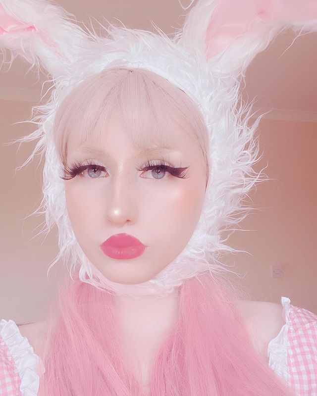 Cartoon girl plush bunny ears headgear A20274