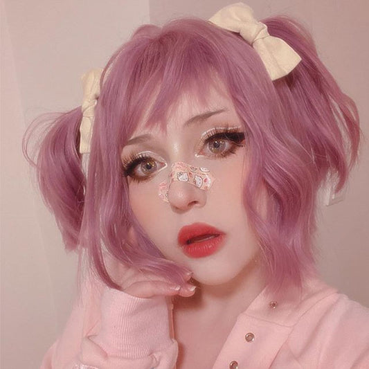 Purple pink girly lolita wig A10777