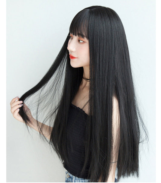 Soft girl invisible long straight hair A30870 – apsanil