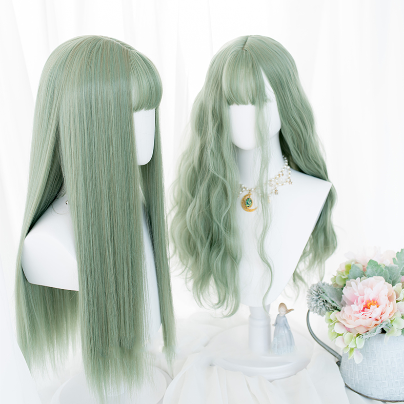 Matcha Harajuku Lolita Long Curly Hair A10403