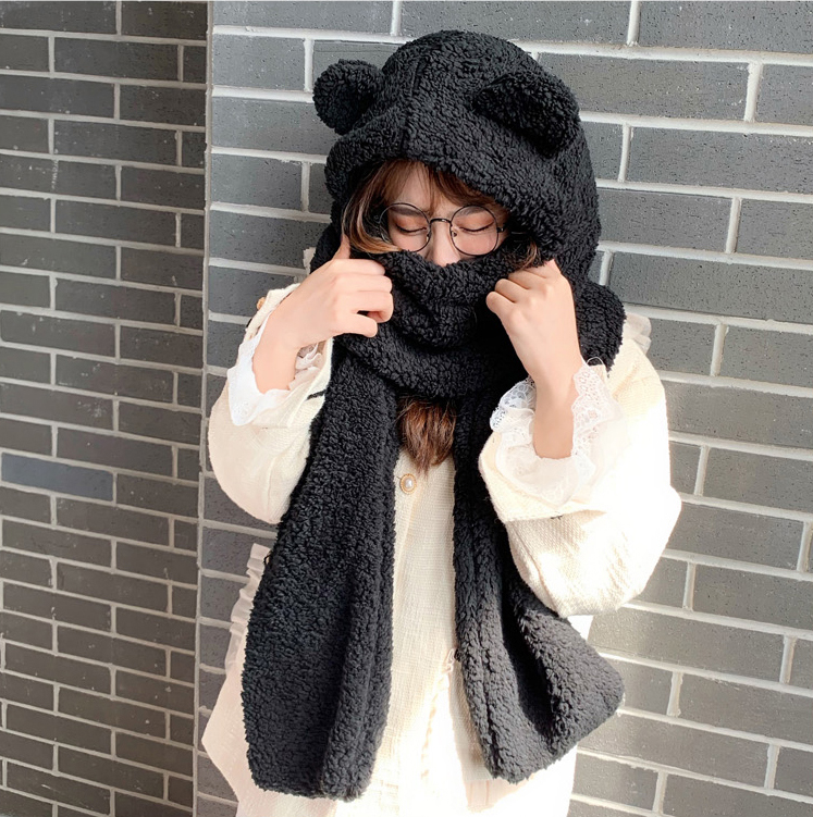 Cute ear hat scarf A10709