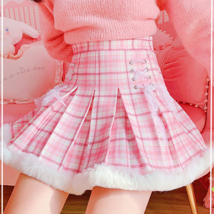 Pink girly skirt A30109