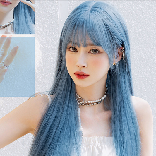 Mermaid Blue Wig A30590
