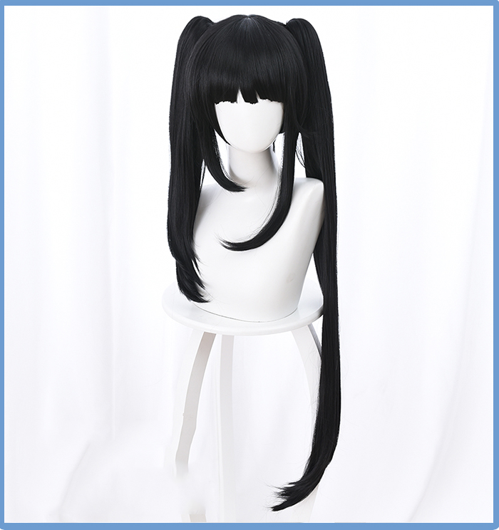 Tiger clip double ponytail COS wig A30957