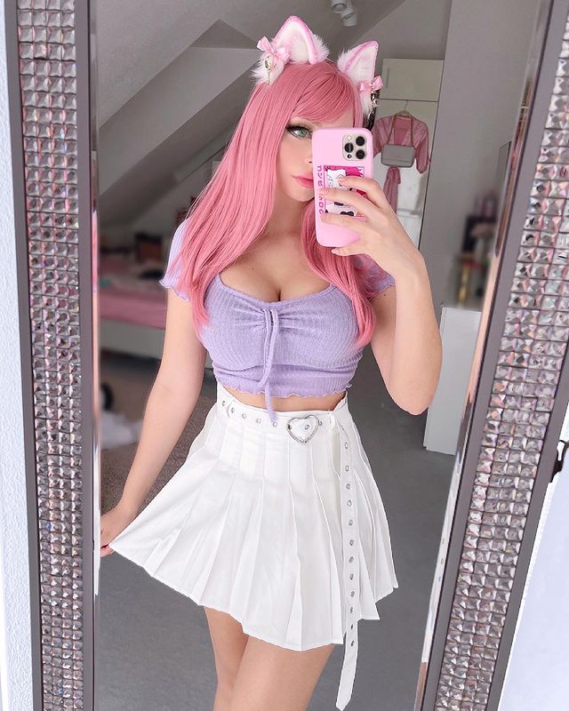 Lolita pink long hair A10384