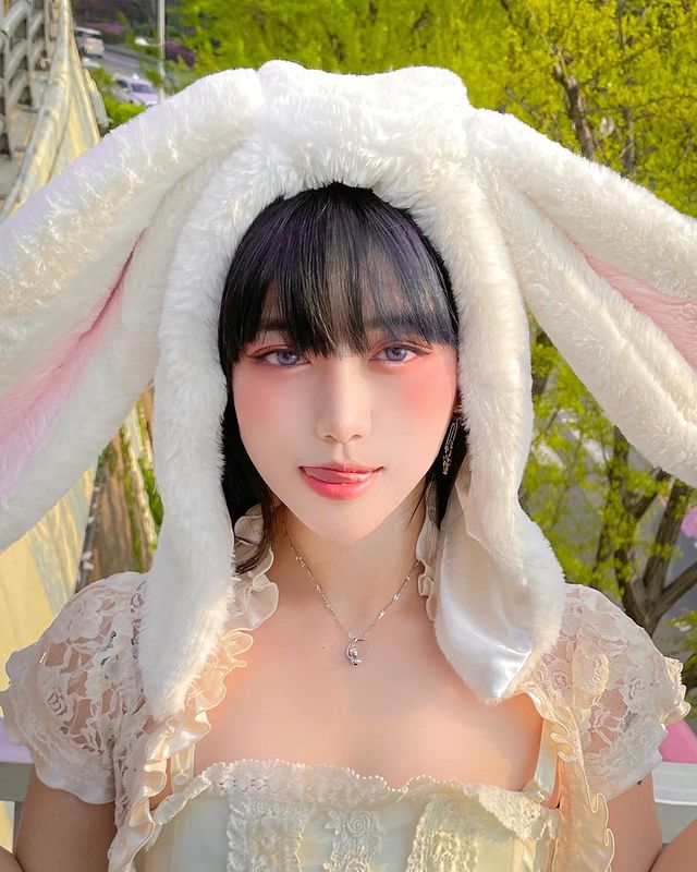 Warm and cute cute bunny uniform temptation A20216