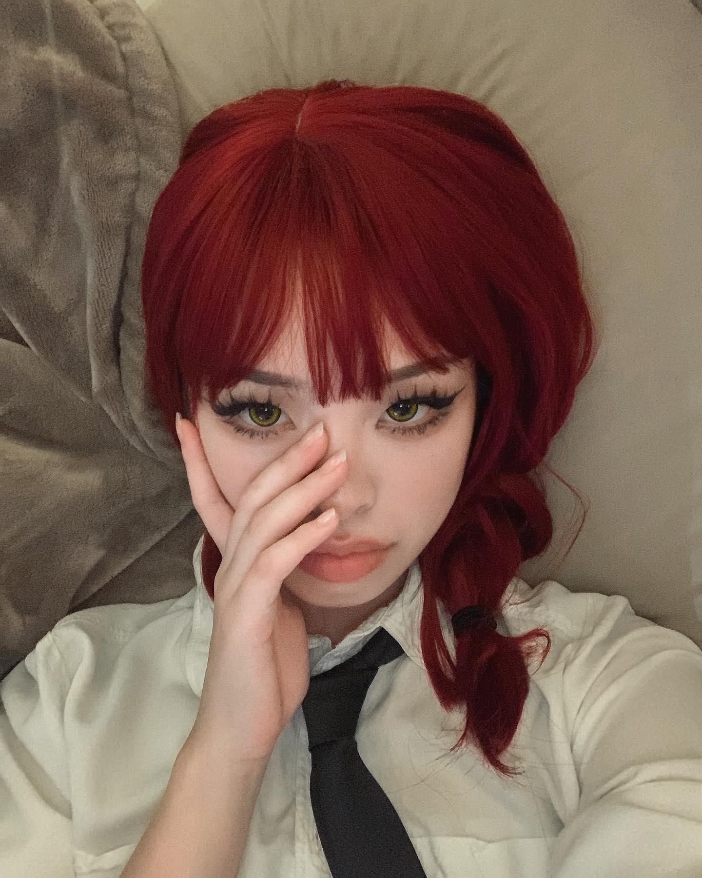 Mermaid red wig A10994