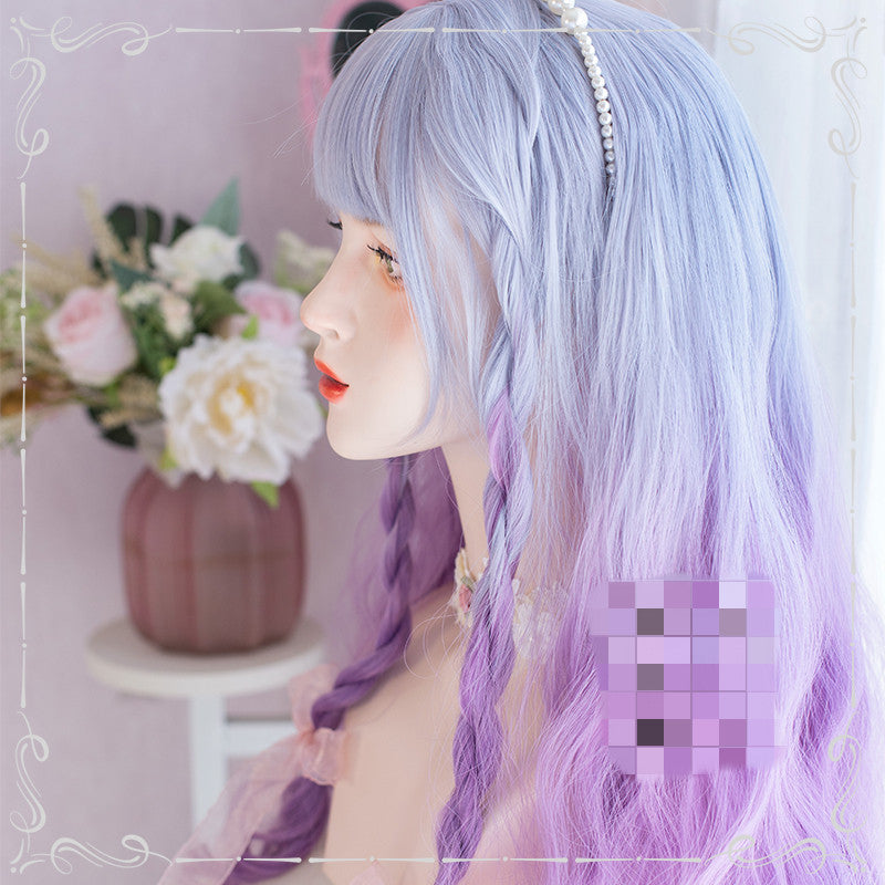 Pisces blue purple gradient wig A30317