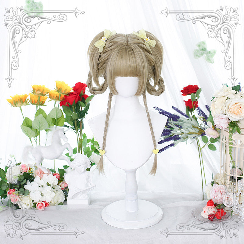 time double ponytail hiji cute lolita wig A30981