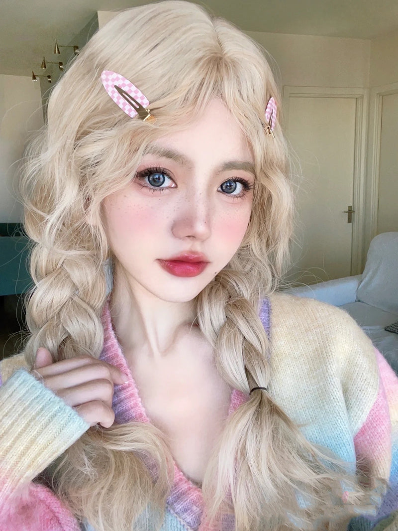 Blonde fairy wig A30471 apsanil