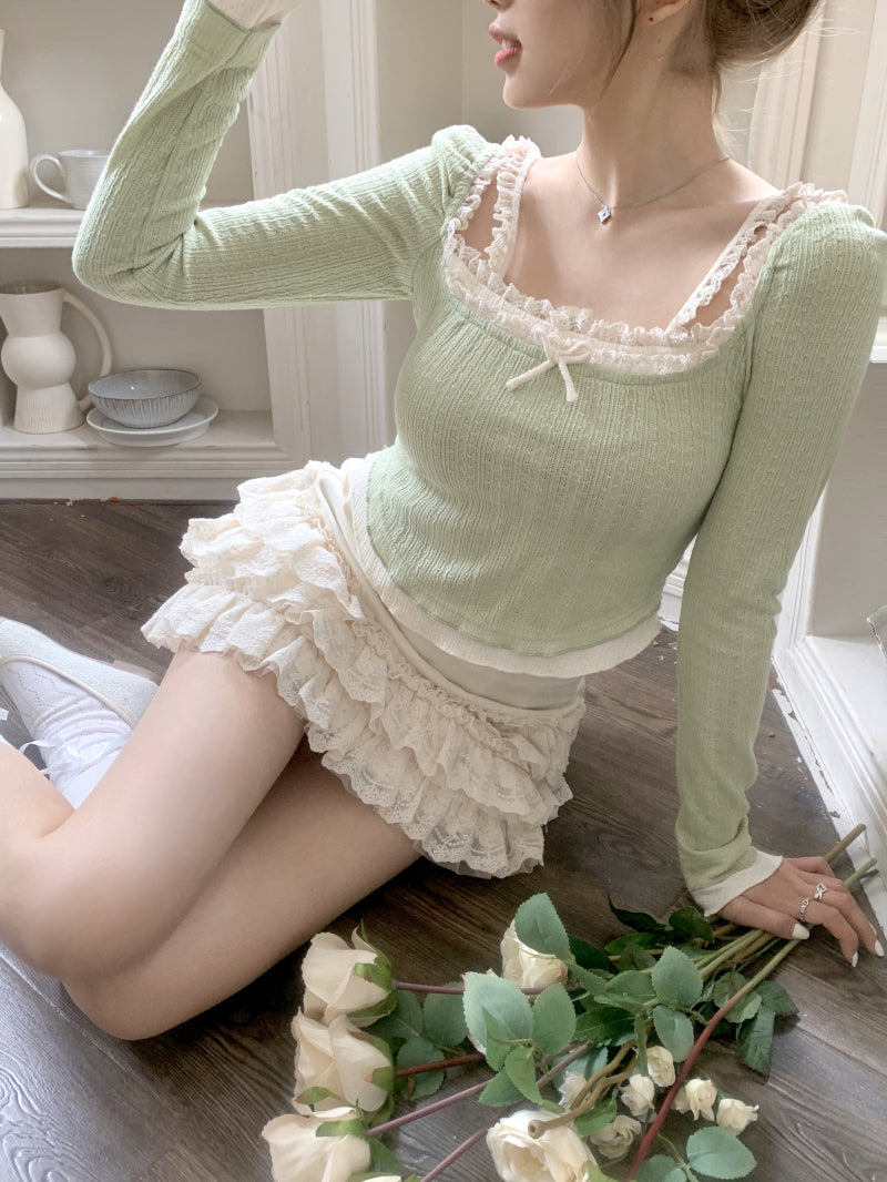 Sweet Pure Desire Lace T-Shirt A40514
