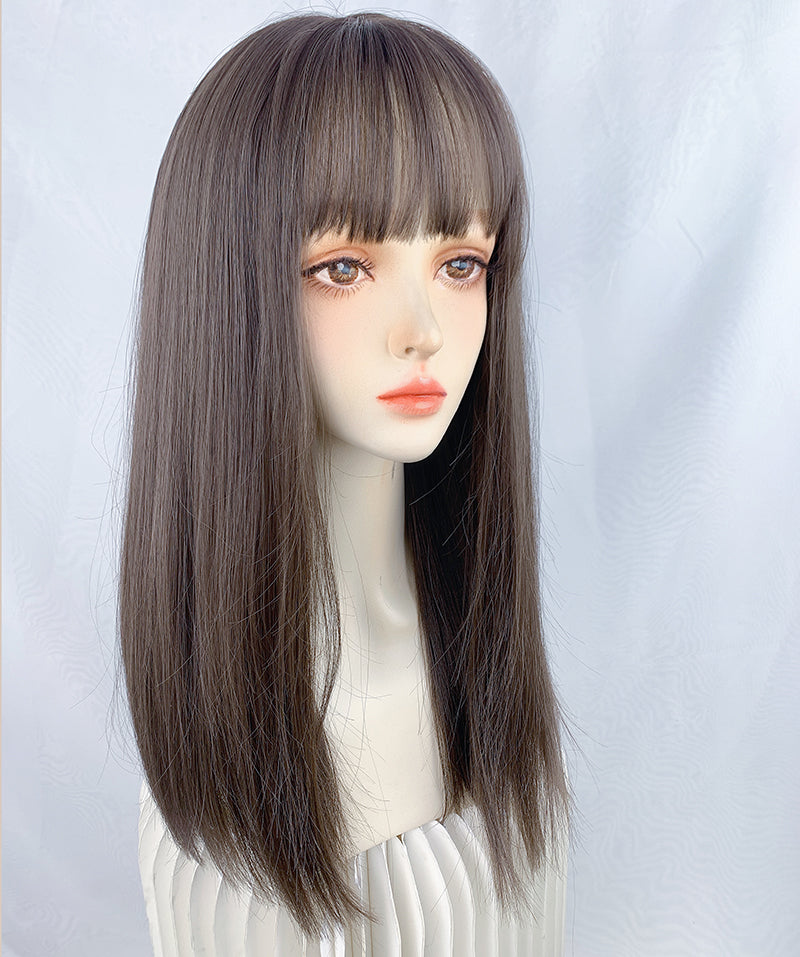 natural black wig A30656