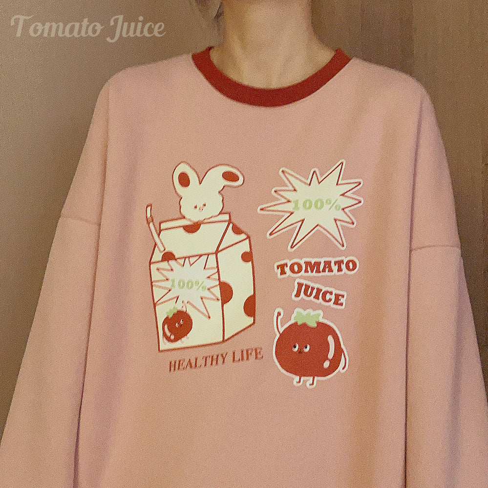 Tomato Juice Letters T-Shirt A40083