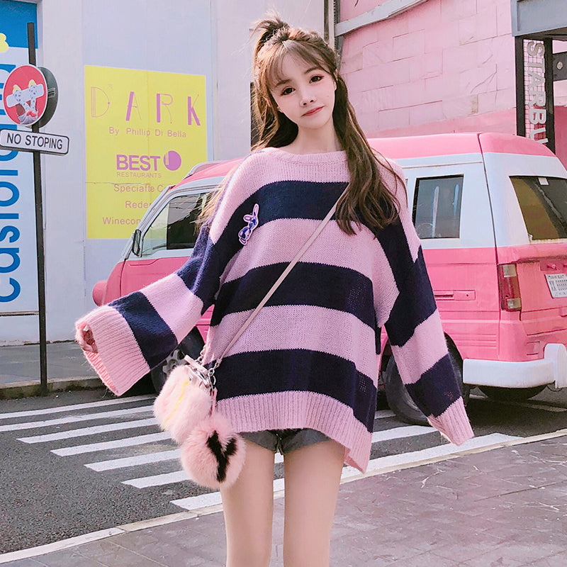 Sweet college style sweater A20999