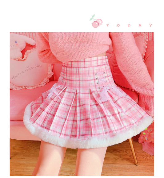 Pink girly skirt A30109