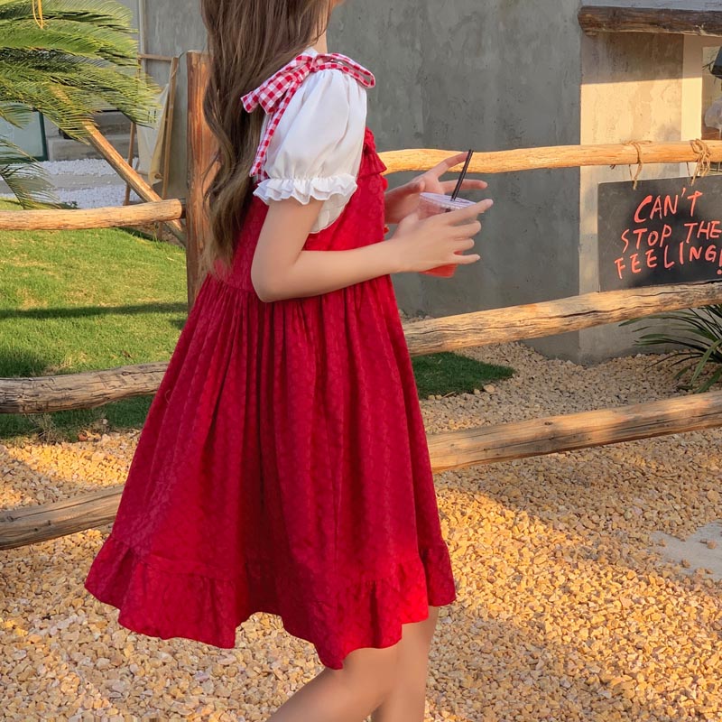cute little cherry girl dress A40033
