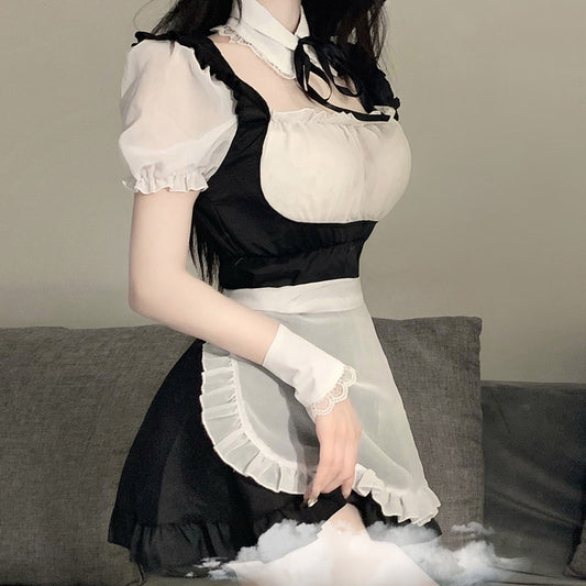 black and white maid outfit A40207