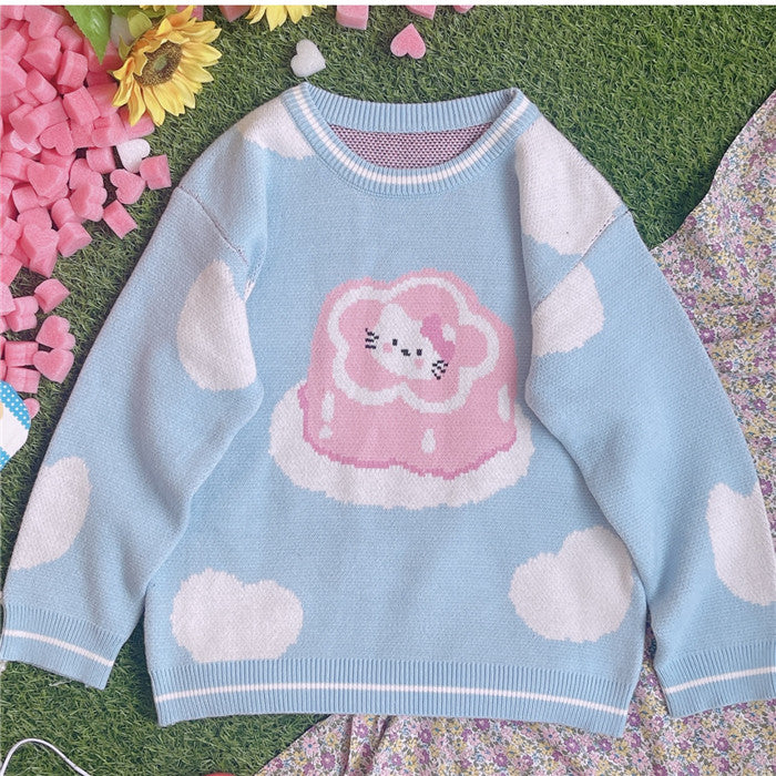 cute jacquard sweater A40112