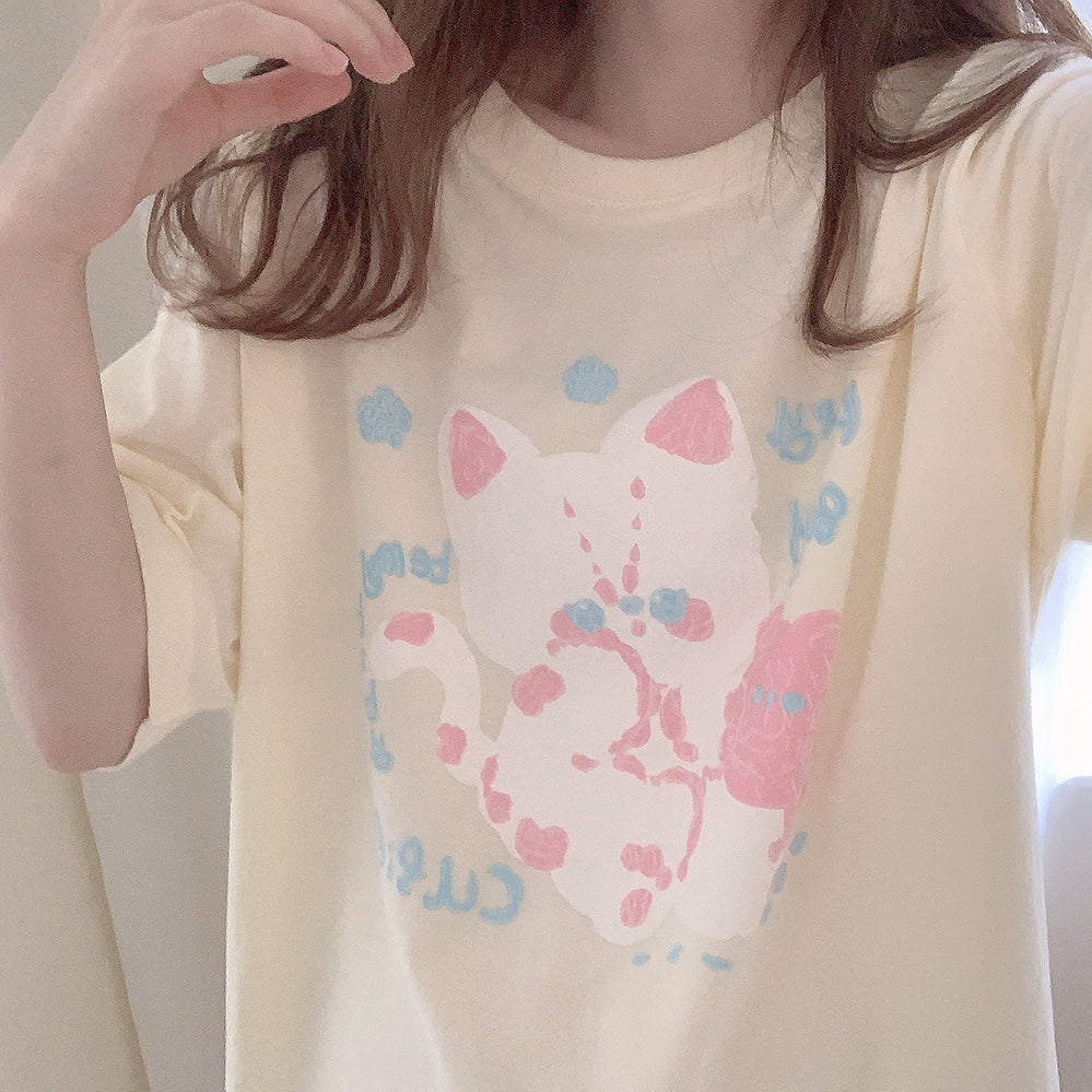 Candy Gouache Kitten T-Shirt A30671