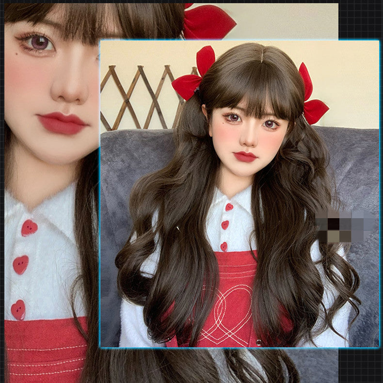 Red leaves wig A30214