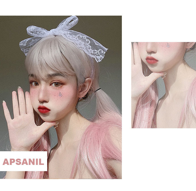 Peach powder lolita wig A10263