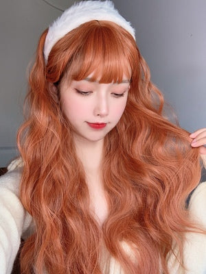 Dirty orange wool roll Lolita wig A20127