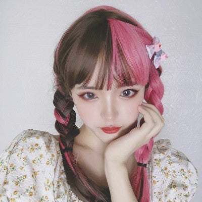 Harajuku strawberry color matching wig A10290
