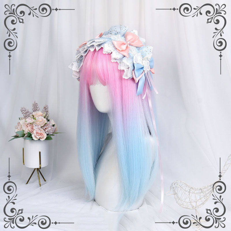 Macaron star moon lolita wig A20166