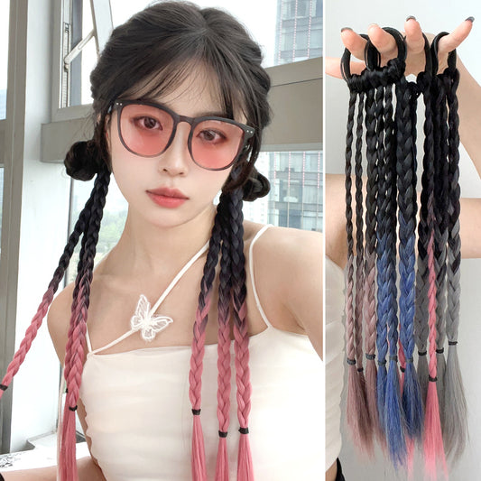 Color Gradient Twist Long Braid Wig A40619