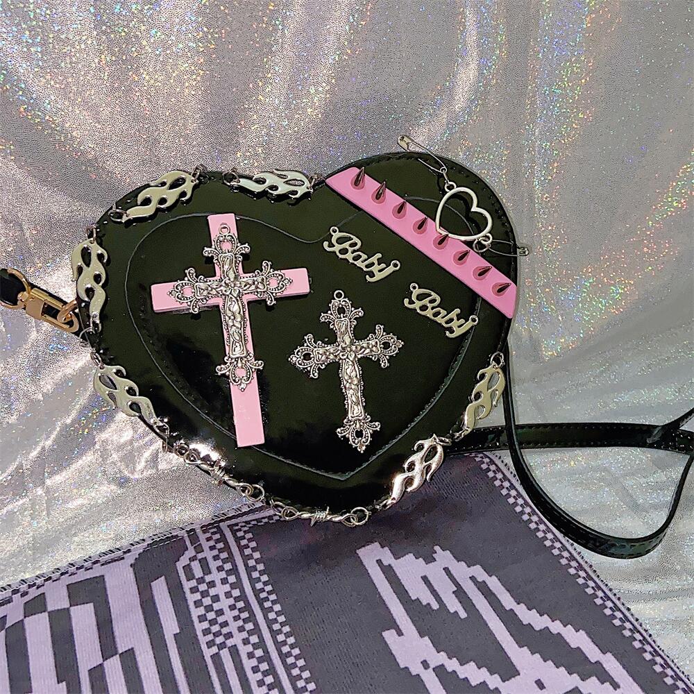 Love Cross Punk Crossbody Bag A40467