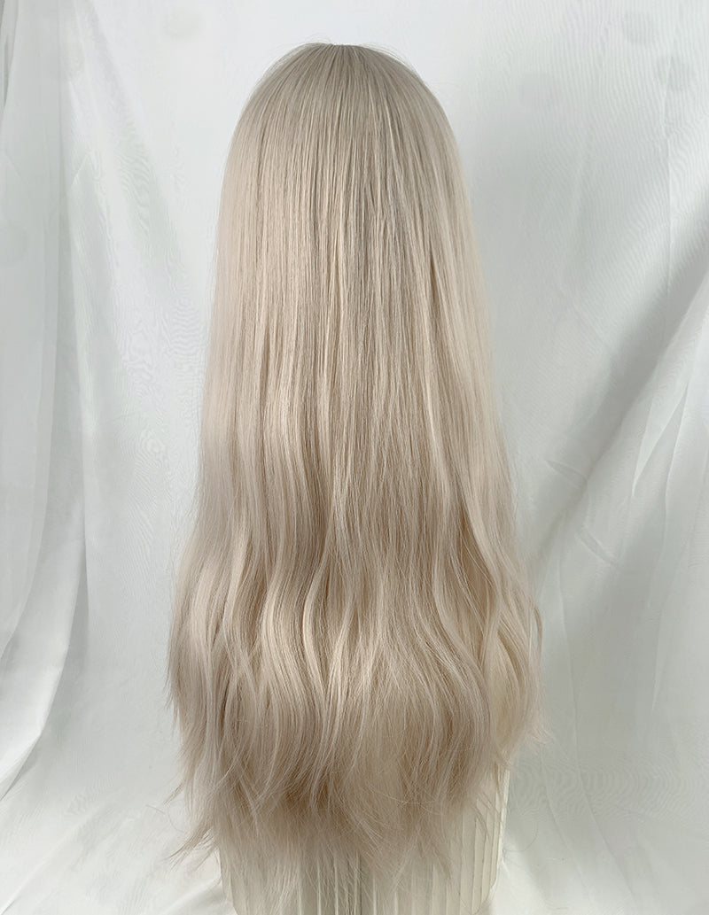 Water Ripple Grey Gold Wig A40300