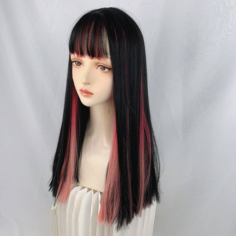 Pink highlights wig A30464