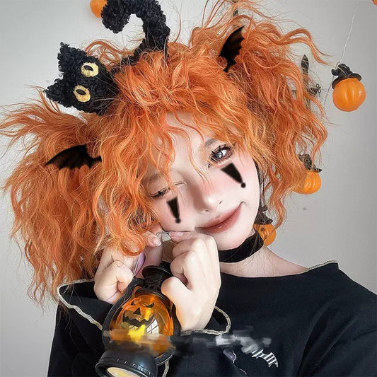 Pumpkin Devil Wig A40570