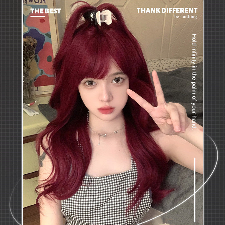 red cute wig A40127
